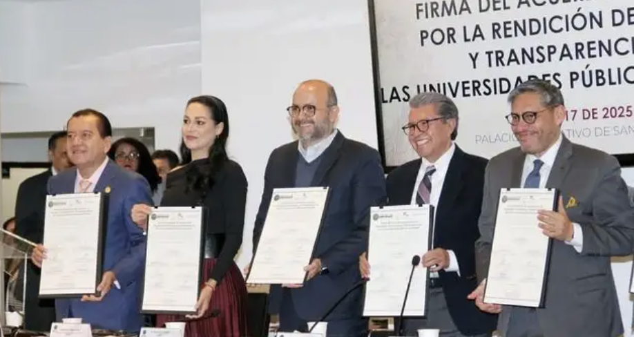 FIRMAN ACUERDO POR LA RENDICIÓN DE CUENTAS Y TRANSPARENCIA EN UNIVERSIDADES PÚBLICAS 